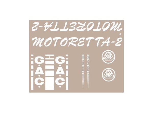 Bicycle stickers Motoretta-2 from GAC