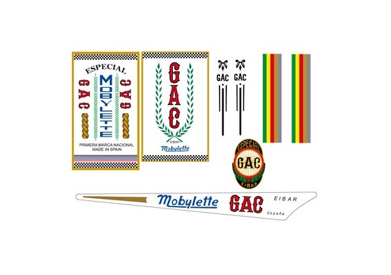 Bicycle stickers Mobylette Especial from GAC