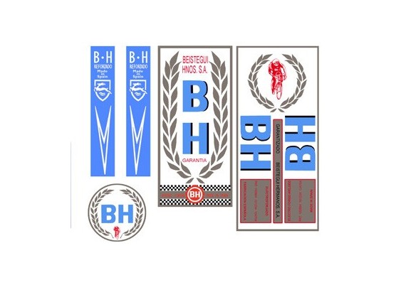 Bicycle stickers BH 70's blue color