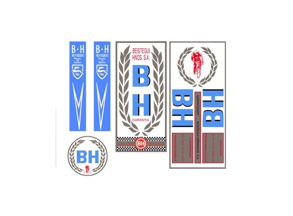 Bicycle stickers BH 70's blue color
