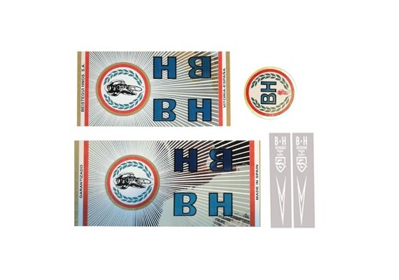 Bicycle stickers BH 70's silver color