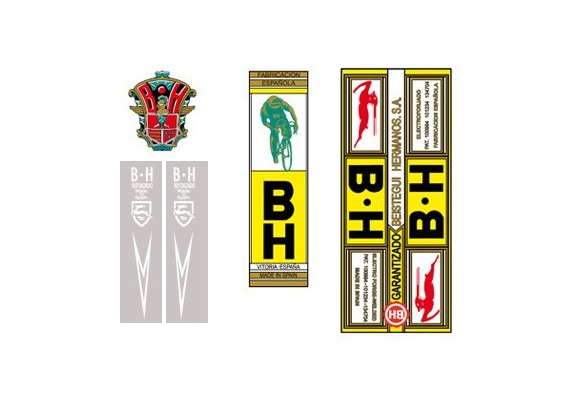 Bicycle stickers BH Gacela yellow color