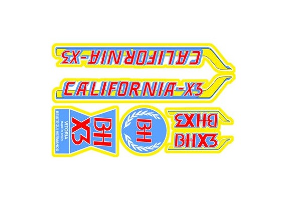 Bicycle stickers BH California X3