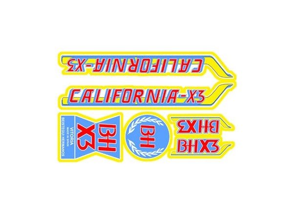 Bicycle stickers BH California X3
