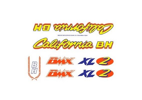 Bicycle stickers BH California XL2
