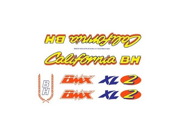 Bicycle stickers BH California XL2