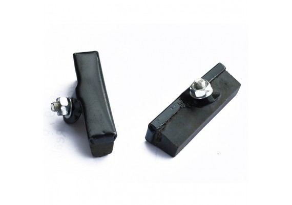 Rod brake pads (2 pcs.) of 50mm, black color