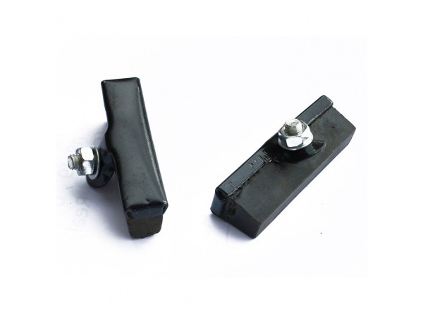 Rod brake pads (2 pcs.) of 50mm, black color