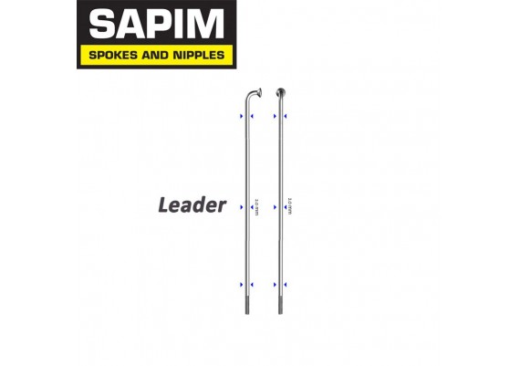 Sapim Leader stainless steel spoke 269mm