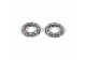 Caged bearings (2 pcs.) of 9 balls for pedal axle of bottom bracket