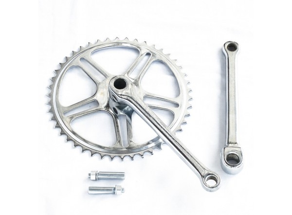 Set of 46 teeth chainring and crank arms