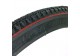 Neumático negro con línea roja 28x1,1/2"