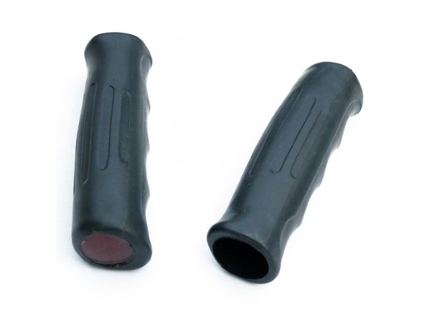 Classic rubber grips (2 pcs) with reflector